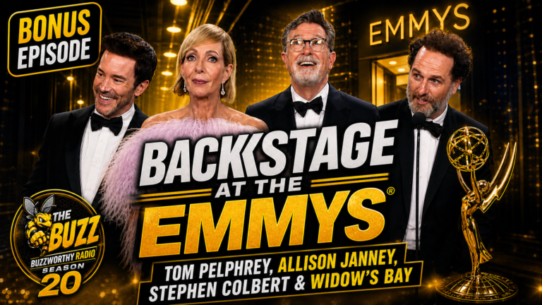 Emmys Backstage: Tom Pelphrey, Allison Janney, Stephen Colbert & Widow’s Bay